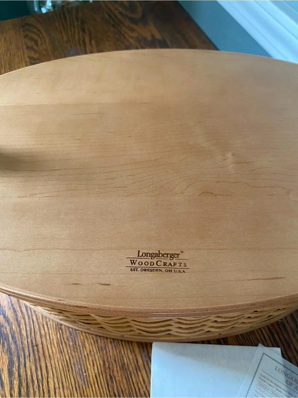 Vintage Longaberger 2004 Collectors Club Family Legacy Basket COA